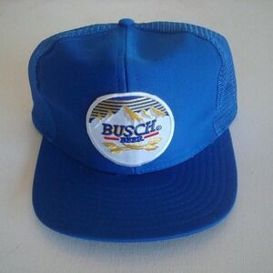 BUSCH‎ BEER TRUCKER M/LG SNAPBACK HAT CAP VINTAGE 00S Y2K S5